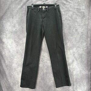 Todd Oldham Jeans Mens 30x31.5 Black Chino Stretch